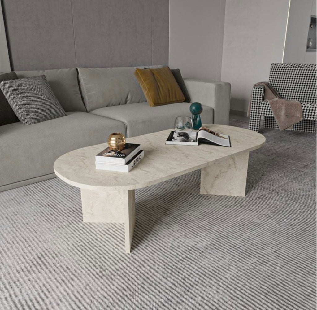 Table Basse HANAH HOME – Beige – 120 cm
