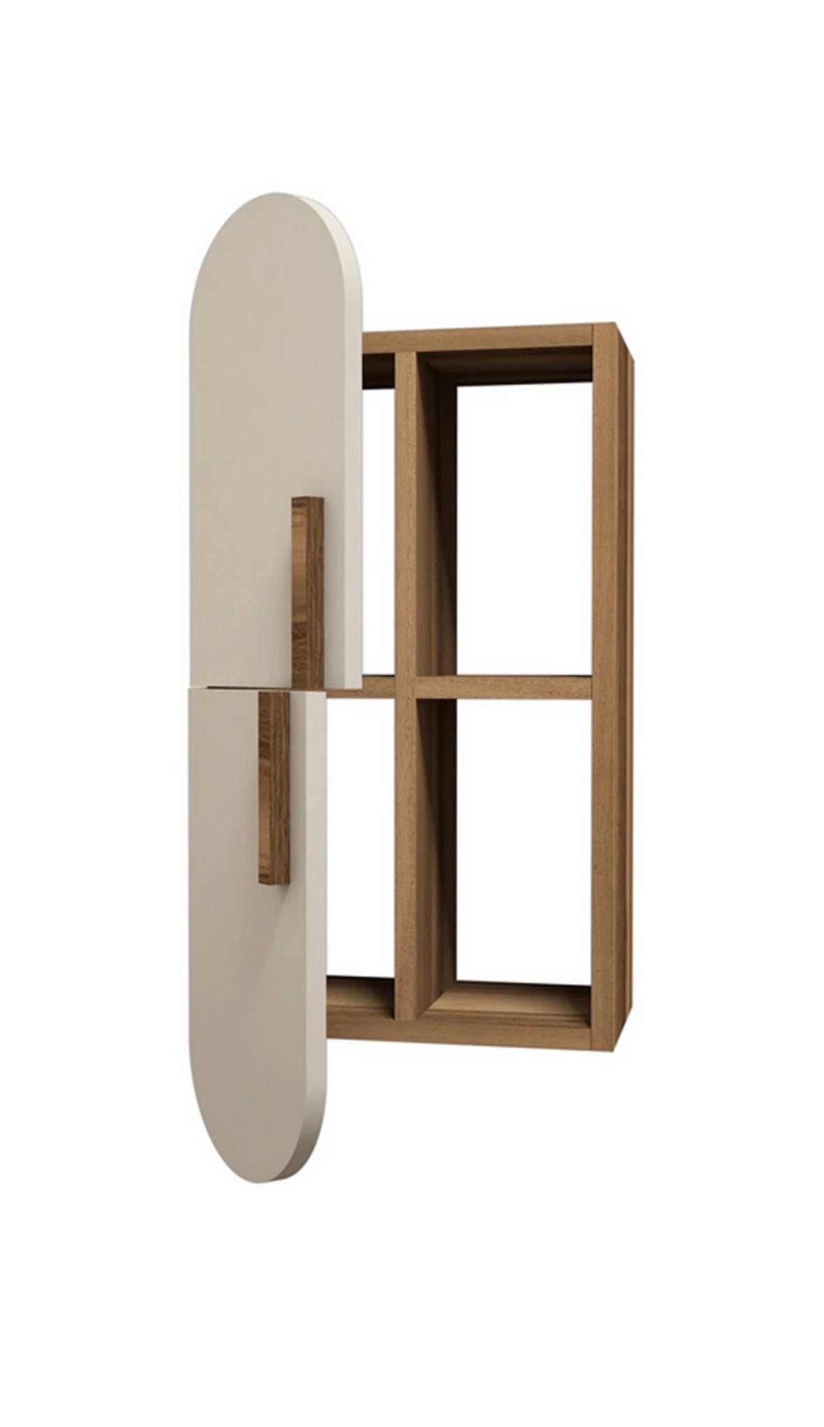 Etagère Murale 2 Niveaux – Rose – HANAH HOME