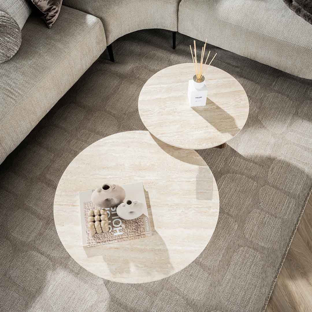 Ensemble de 2 Tables Basses Rondes – Romanesco