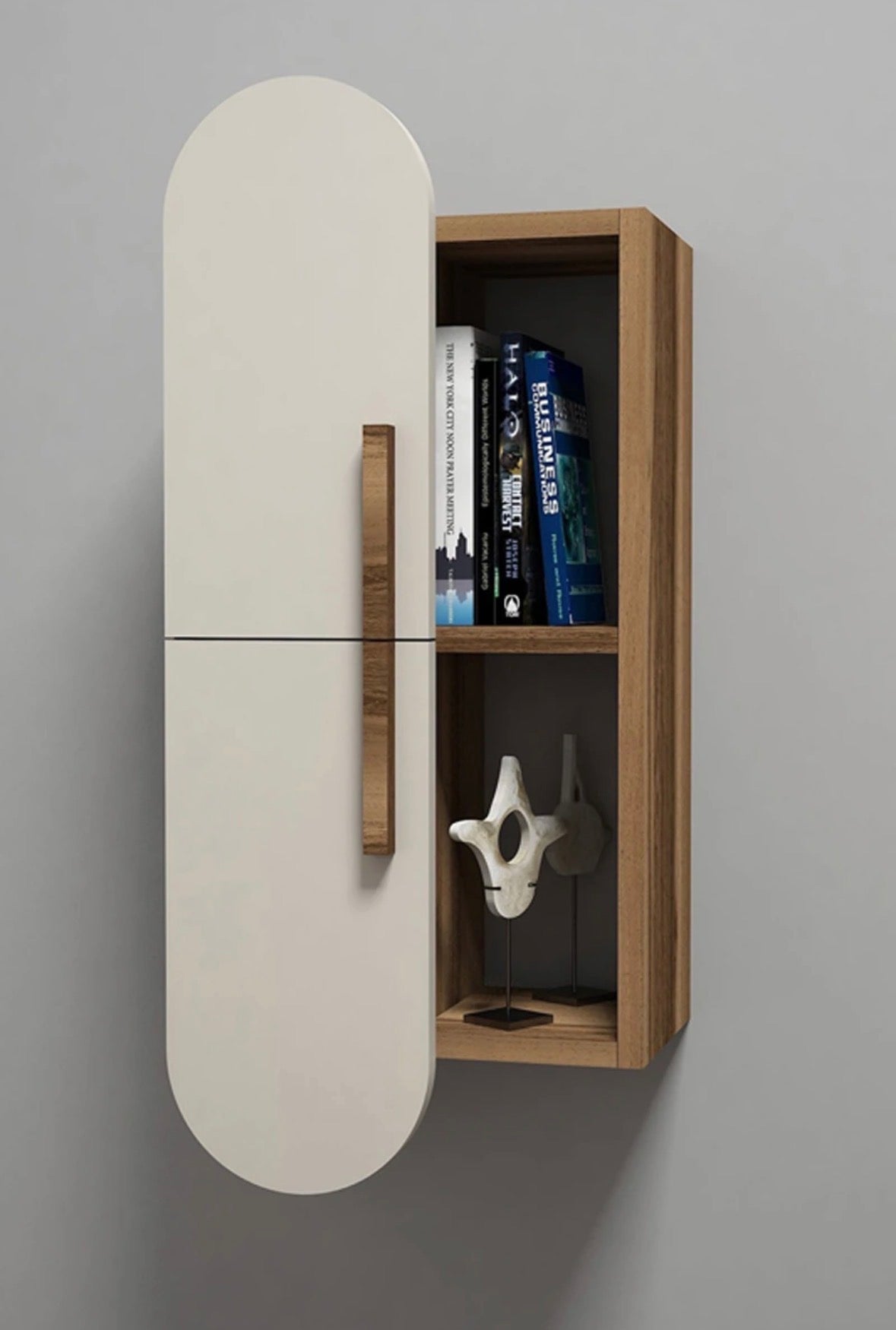 Etagère Murale 2 Niveaux – Rose – HANAH HOME