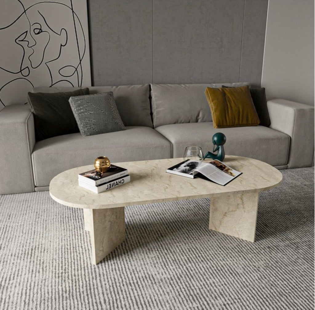 Table Basse HANAH HOME – Beige – 120 cm
