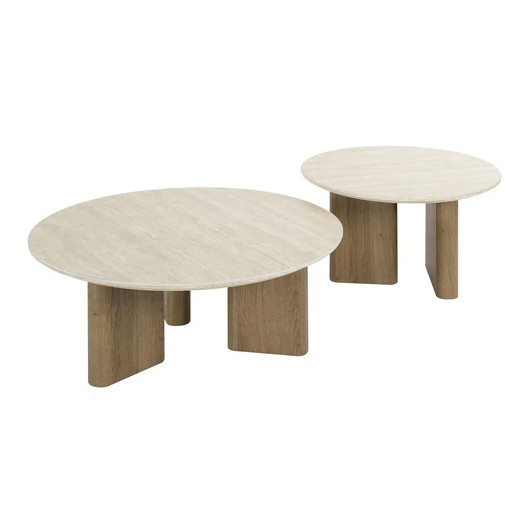 Ensemble de 2 Tables Basses Rondes – Romanesco