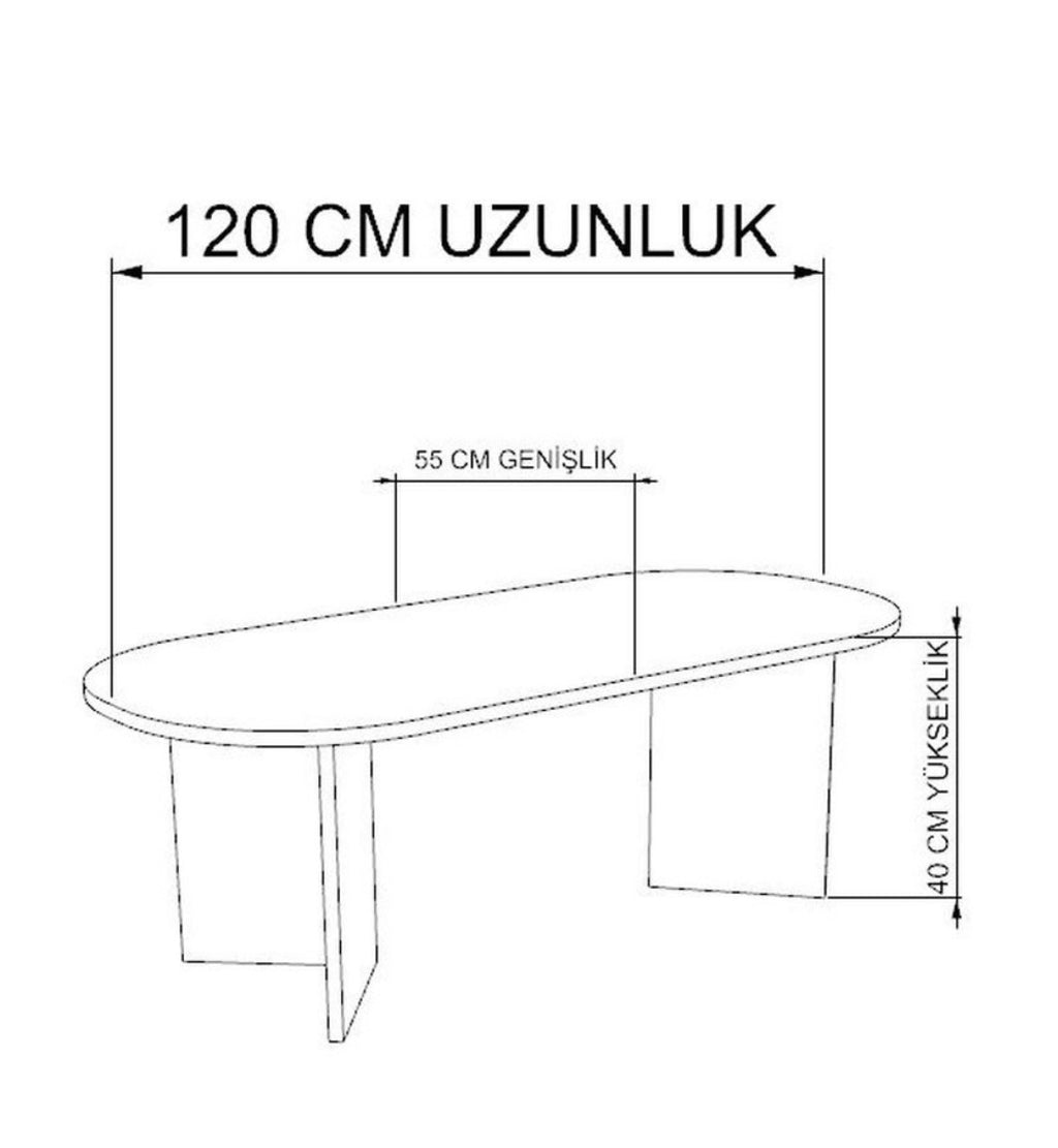 Table Basse HANAH HOME – Beige – 120 cm
