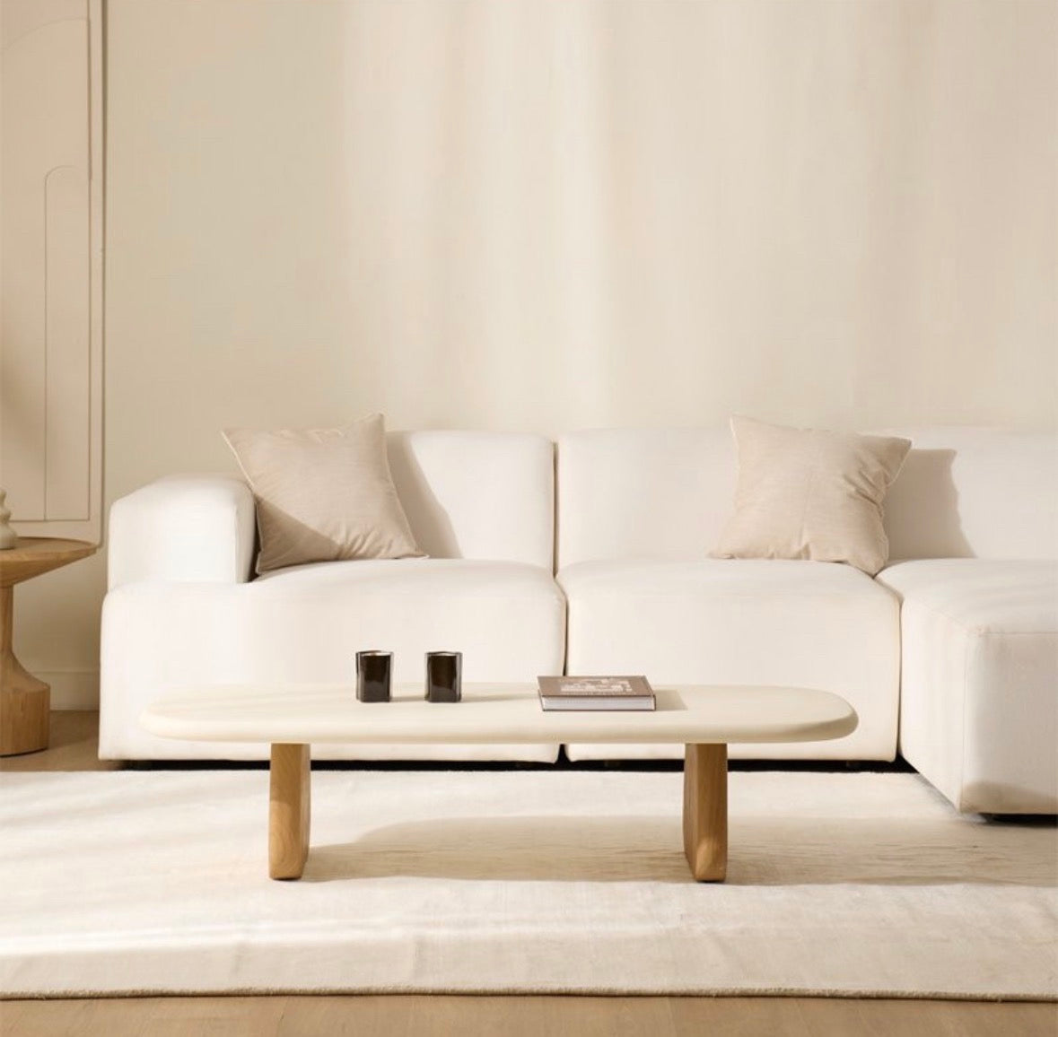 Table basse WABI HOME en bois massif