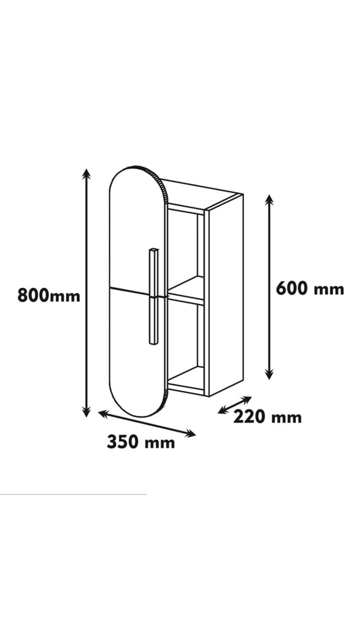 Etagère Murale 2 Niveaux – Rose – HANAH HOME