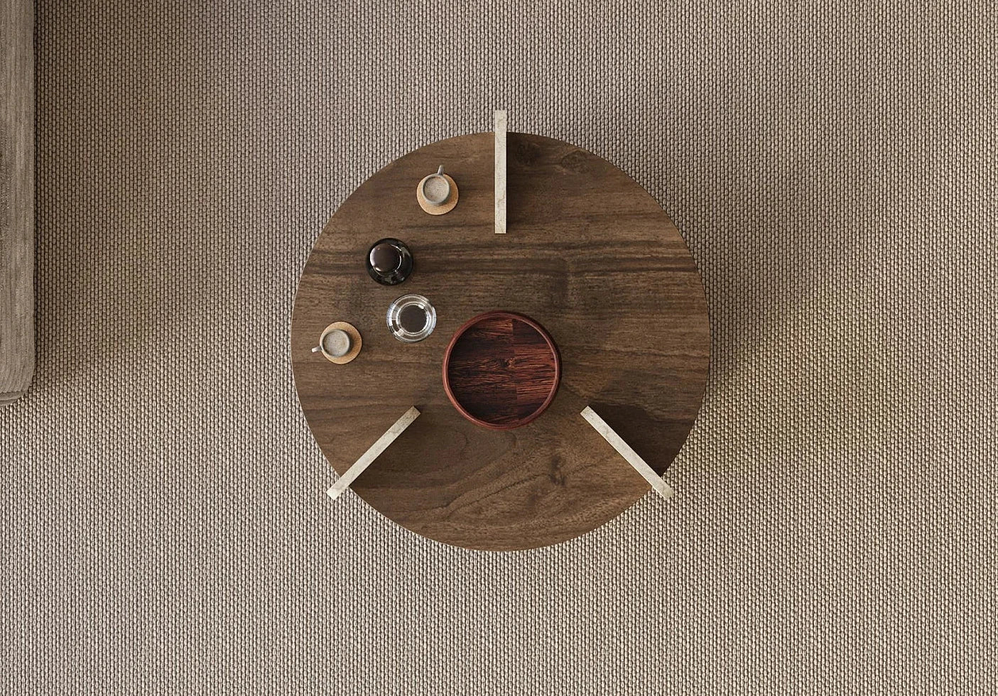 Table basse en bois Oalla – Noyer