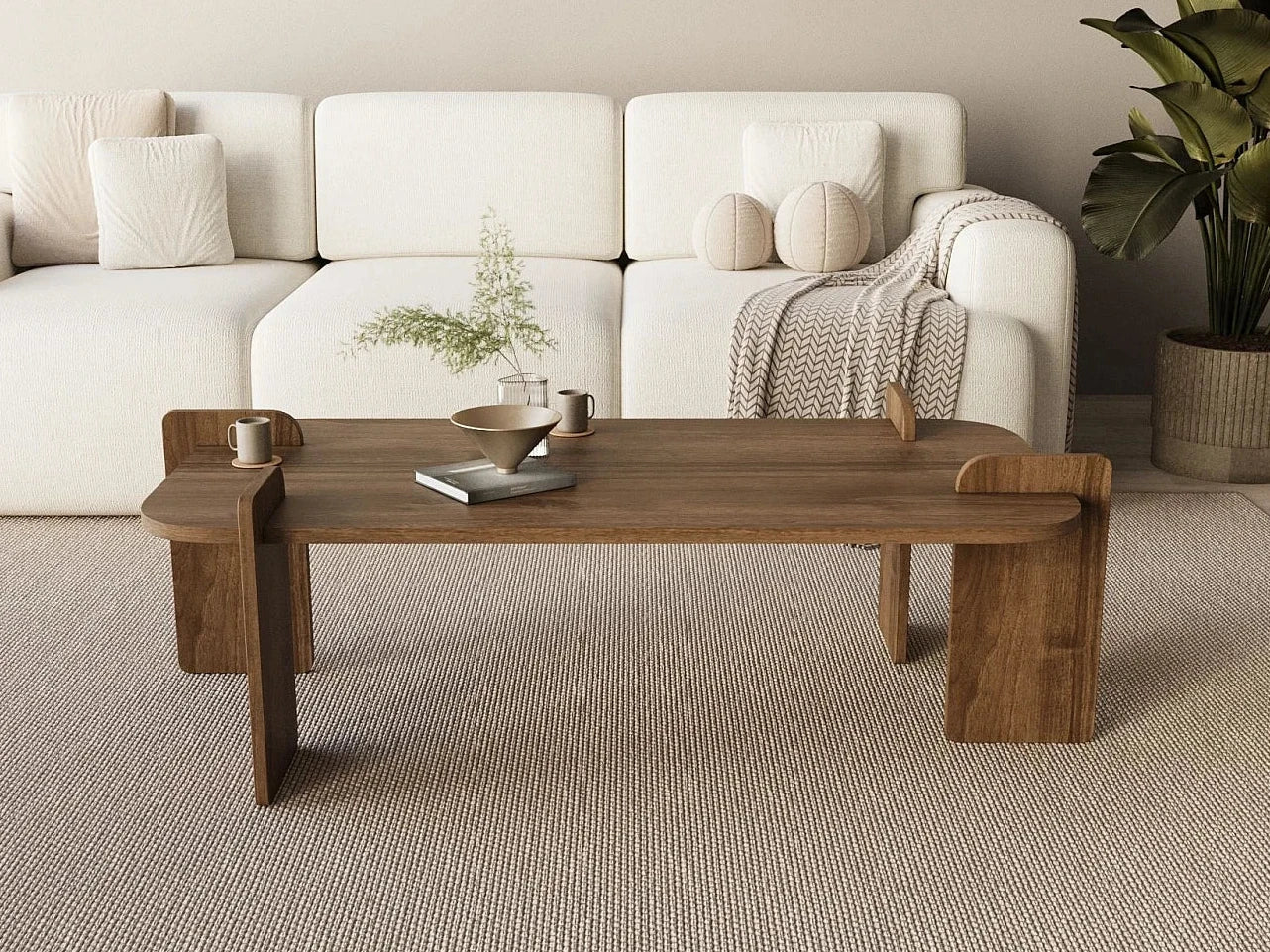 Table basse en bois Lovge – Noyer