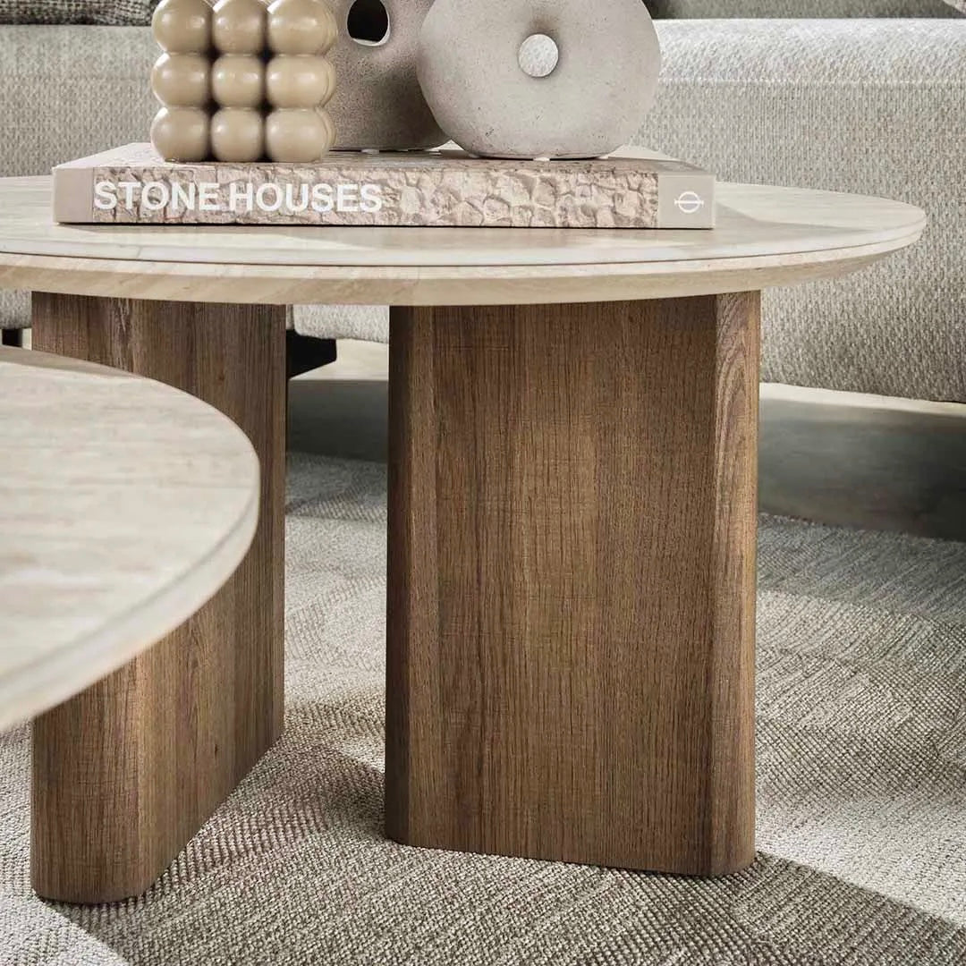 Ensemble de 2 Tables Basses Rondes – Romanesco